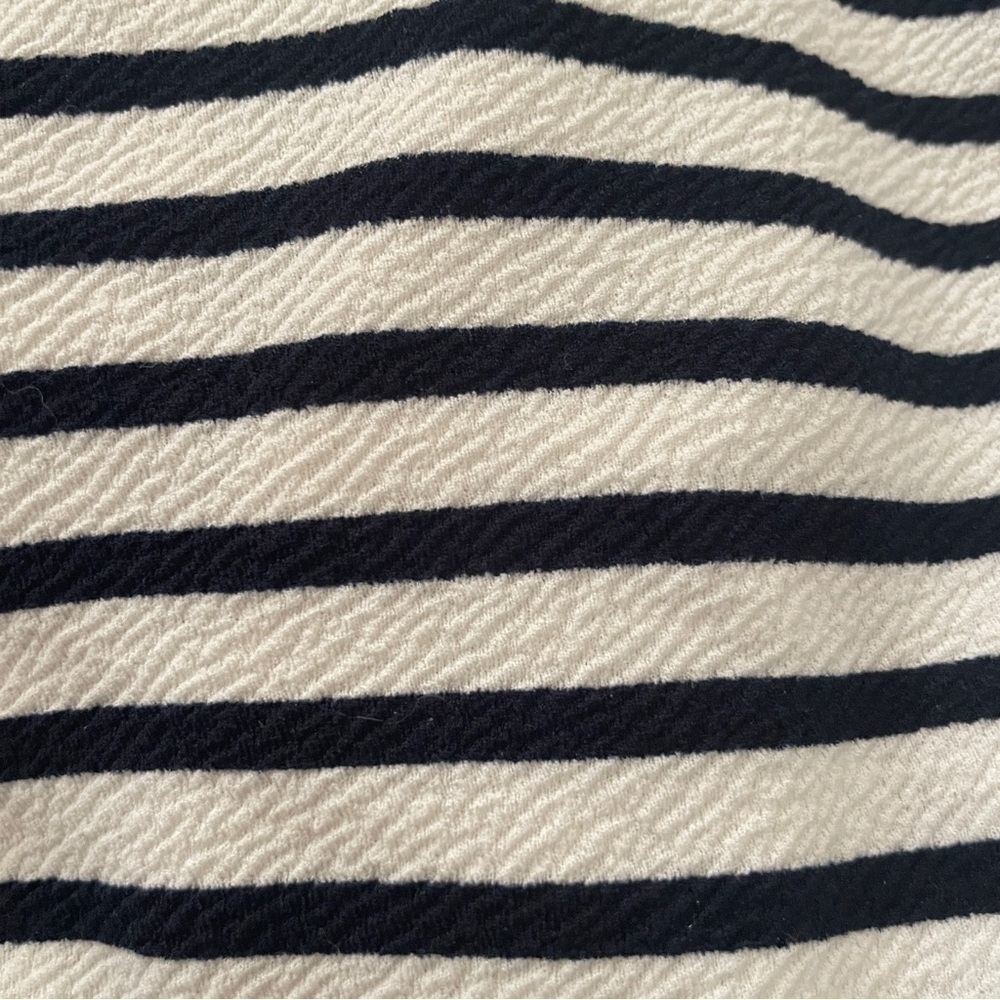 Green Envelope Black and White Stripe Top - Picture 3 of 7
